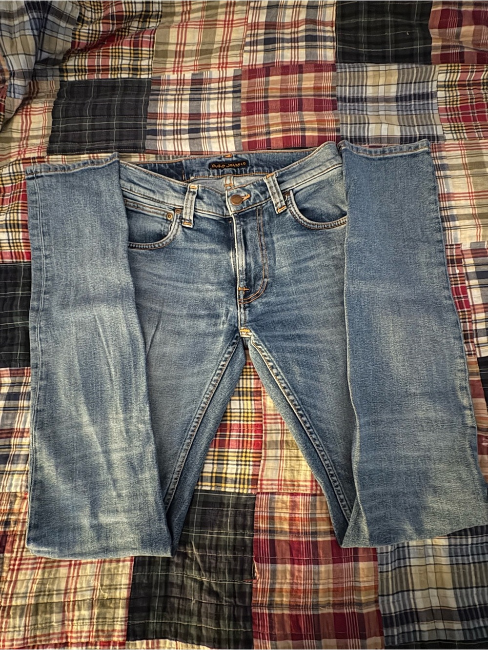 Nudie Jeans Thin Finn 25x34 Light Wash Skinny Jeans